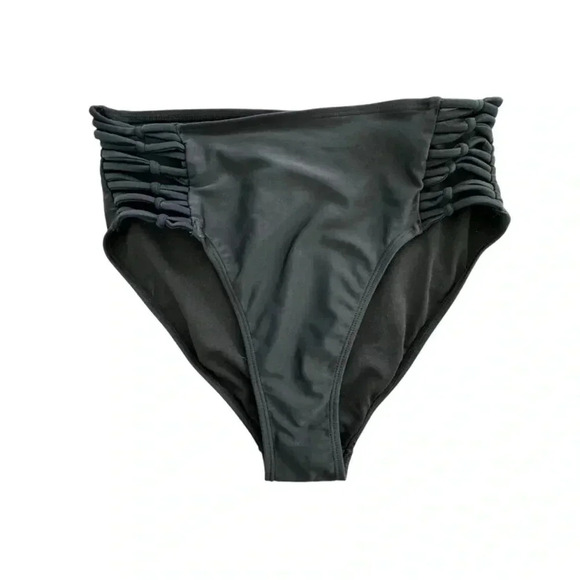 Xhilaration High Waisted Womens Swimwear bikini strappy Brief Bottoms Medium - Picture 3 of 9